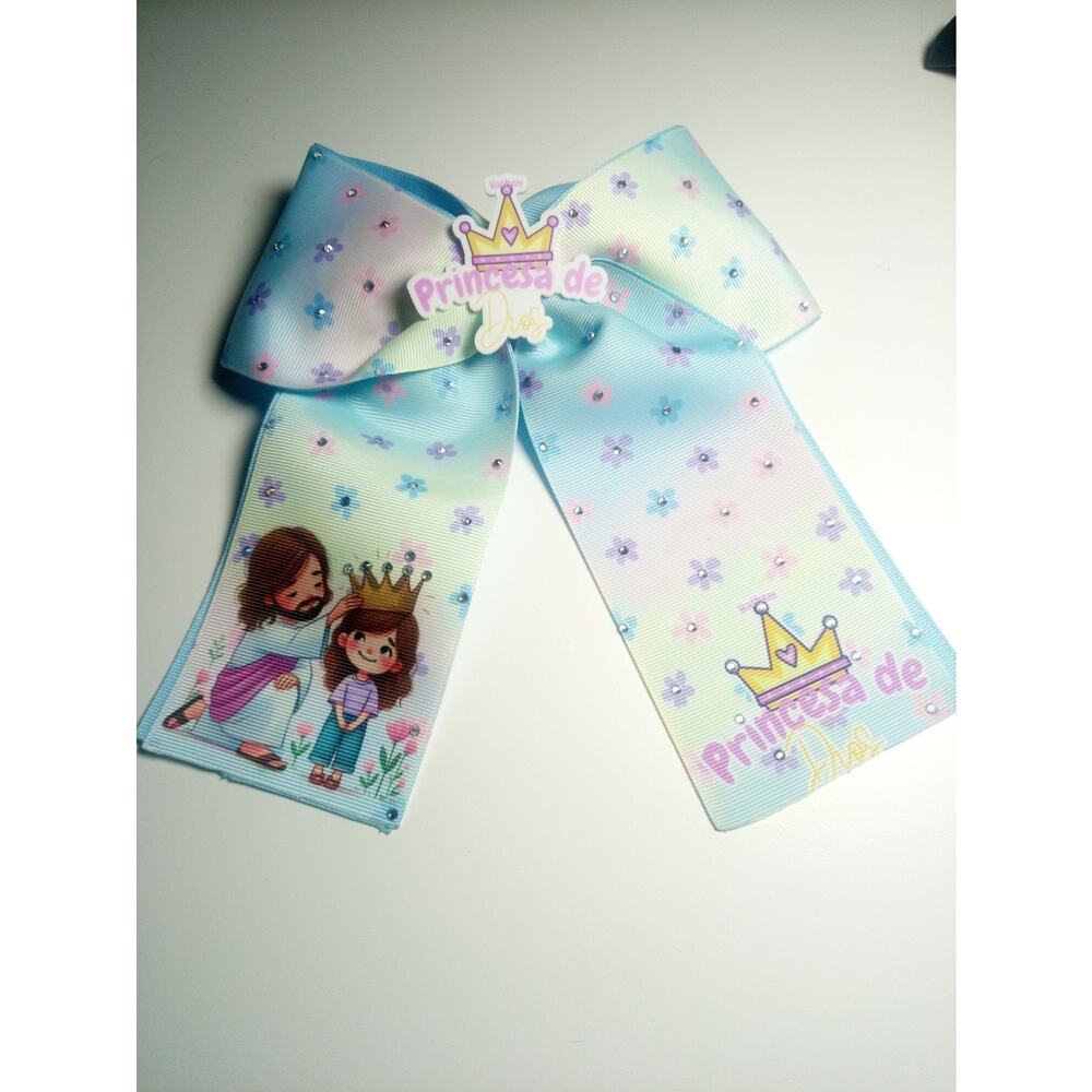 Hair Bow For Girls Handmade Ribbon 🎀 And Resin